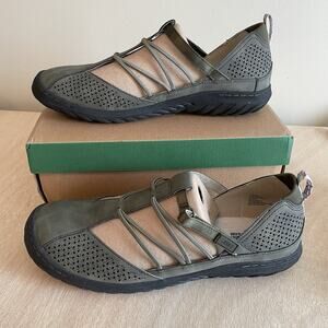 JBU Jambu Fig Shoes Women Size 12 Dark Sage Green Adjustable Strap Comfort